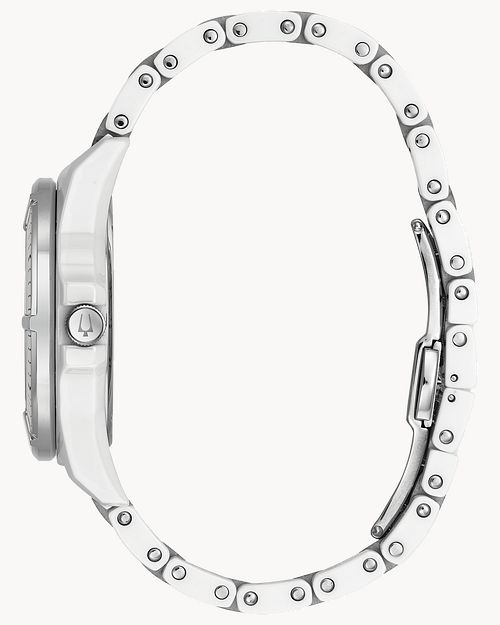 Bulova women's 2025 watch white band